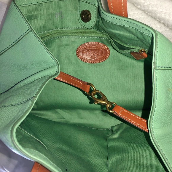 Fossil 🔑 Zoey Leather Classic Tote Bag - Picture 10 of 15